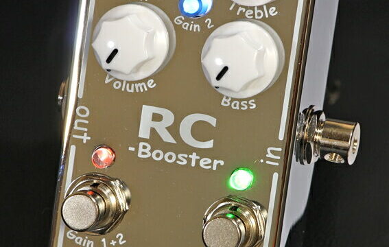 レビュー】Xotic RC Booster サウンドに張りを与えるブースター 