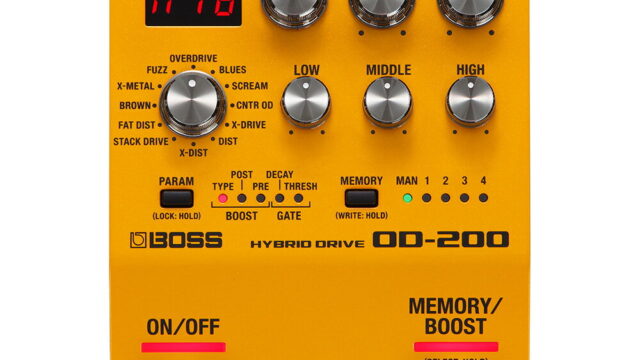 レビュー】BOSS OD-200 圧倒的な歪みのサウンドバリエーション 